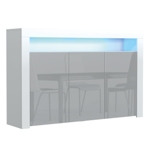Komoda 155cm RTV ONE FURNITURE – Biały Laminat & Szare Drzwi 202445 Komoda 155cm RTV ONE FURNITURE – Biały Laminat & Szare Drzwi 202445