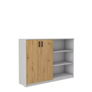 Komoda 158 cm dwudrzwiowa z półkami MULL 1101831 Komoda 158 cm dwudrzwiowa z półkami MULL 1101831