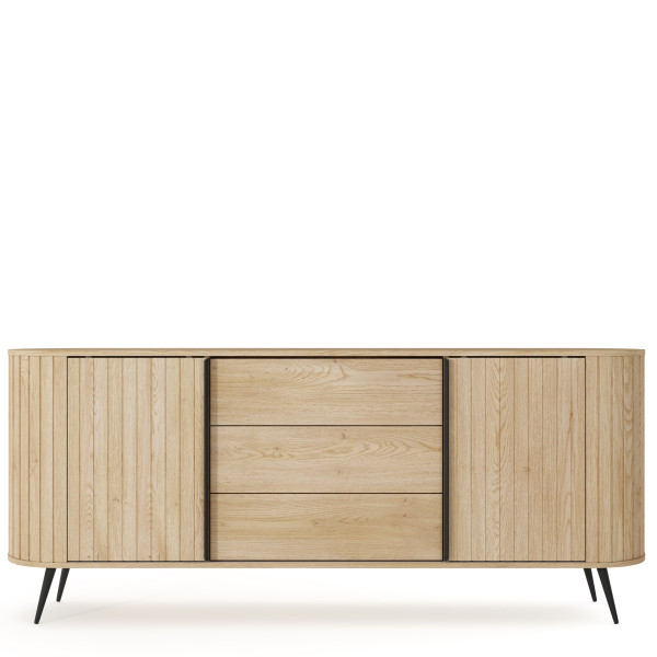 Komoda 196 cm z szufladami LOVEL dąb cremona 945983