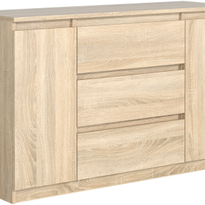 Komoda 2 drzwi 3 szuflady 120cm dąb sonoma 713703 Komoda 2 drzwi 3 szuflady 120cm dąb sonoma 713703