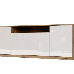 Komoda 200 Dąb Lefkas/Wysoki Połysk Biały 957844 Komoda 200 Dąb Lefkas/Wysoki Połysk Biały 957844