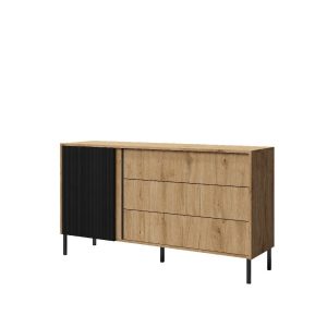 Komoda 3 MIA 145 Dąb wieczny/czarny 331901 Komoda 3 MIA 145 Dąb wieczny/czarny 331901