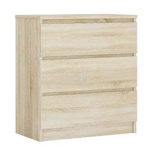 Komoda : 3 szuflady, Dąb Sonoma, 78 x 70 x 39 cm 519120 Komoda : 3 szuflady, Dąb Sonoma, 78 x 70 x 39 cm 519120