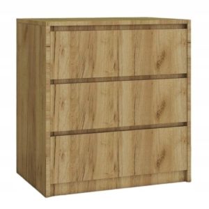 Komoda 3 Szuflady Nowoczesna Pojemna Do Salonu Sypialni Biura Dąb Craft 897558 Komoda 3 Szuflady Nowoczesna Pojemna Do Salonu Sypialni Biura Dąb Craft 897558