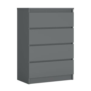 Komoda : 4 szuflady, Antracyt, 101 x 70 x 39 cm 219447 Komoda : 4 szuflady, Antracyt, 101 x 70 x 39 cm 219447