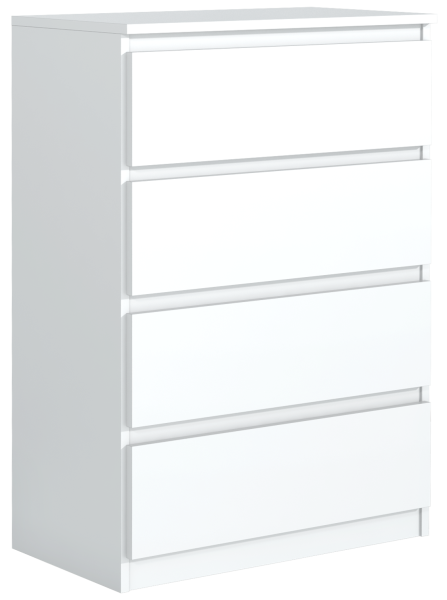 Komoda 4 szuflady biała 713716