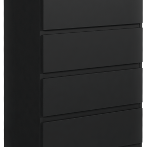 Komoda 4 szuflady czarna 713757