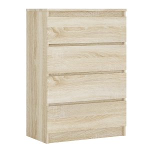 Komoda : 4 szuflady, Dąb Sonoma, 101 x 70 x 39 cm 519672 Komoda : 4 szuflady, Dąb Sonoma, 101 x 70 x 39 cm 519672