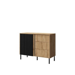Komoda 5 MIA 100 Dąb wieczny/czarny 331900 Komoda 5 MIA 100 Dąb wieczny/czarny 331900