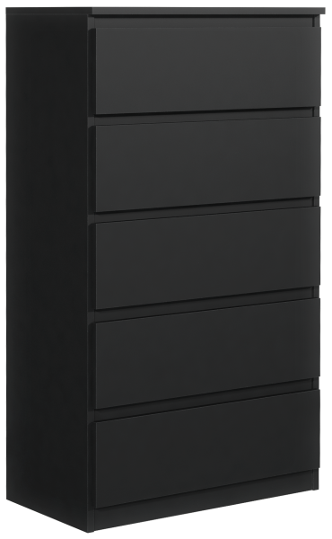 Komoda 5 szuflad czarna 713744