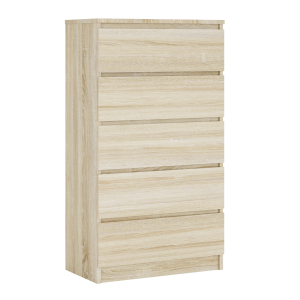 Komoda : 5 szuflad, kolor: Dąb Sonoma, 125 x 70 x 39 cm 519684 Komoda : 5 szuflad, kolor: Dąb Sonoma, 125 x 70 x 39 cm 519684