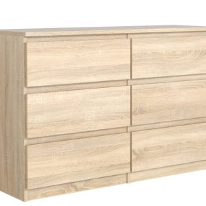 Komoda 6 szuflad 100 cm Dą Sonoma 871726