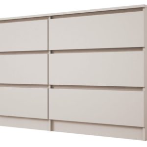 Komoda, 6 szuflad, kaszmir, 139 x 79 x 39 cm 637138 Komoda, 6 szuflad, kaszmir, 139 x 79 x 39 cm 637138