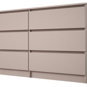 Komoda, 6 szuflad, toffi, 139 x 79 x 39 cm 637135 Komoda, 6 szuflad, toffi, 139 x 79 x 39 cm 637135