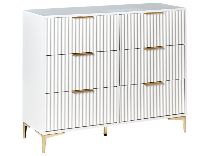 Komoda 6 szuflad WALCOTT Biały 752938