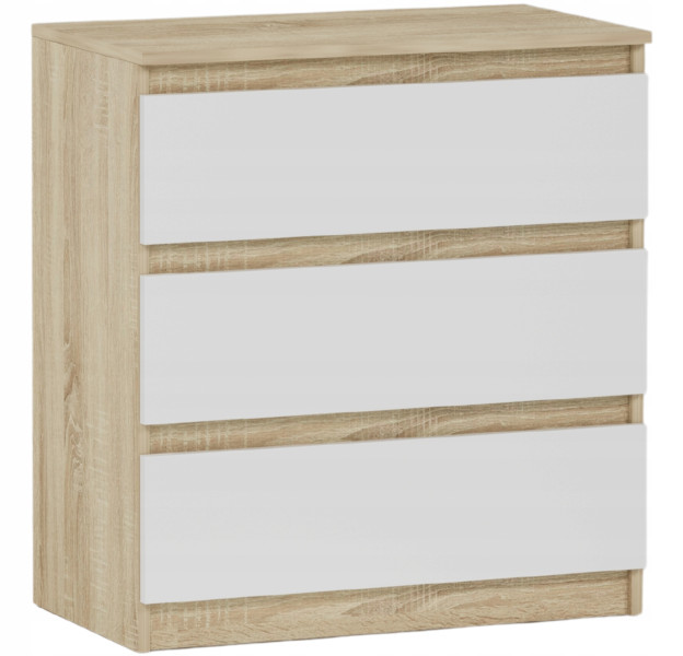 Komoda 70cm 3 szuflady szafka FRAMIRE R-3 mix sonoma 803223