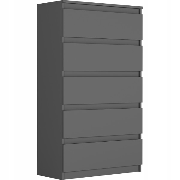 Komoda 70cm 5 szuflad szafka FRAMIRE R-5 antracyt 795720