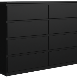 Komoda 8 szuflad 100 cm Czarna 872893 Komoda 8 szuflad 100 cm Czarna 872893