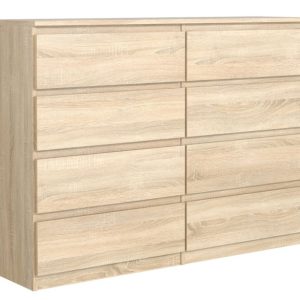 Komoda 8 szuflad 140cm dąb sonoma 713717 Komoda 8 szuflad 140cm dąb sonoma 713717