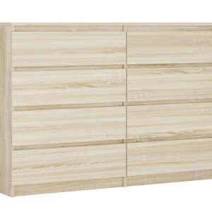 Komoda : 8 szuflad, Dąb Sonoma, 138 x 101 x 39 cm 519674 Komoda : 8 szuflad, Dąb Sonoma, 138 x 101 x 39 cm 519674