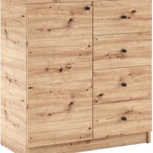 Komoda 80 cm z szufladami do salonu ERIS dąb artisan 996427