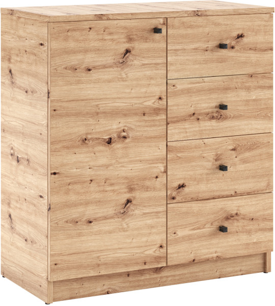 Komoda 80 cm z szufladami do salonu ERIS dąb artisan 996427