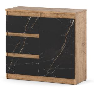 Komoda 80cm 3 szuflady do salonu szafka wotan san sebastian 390045 Komoda 80cm 3 szuflady do salonu szafka wotan san sebastian 390045