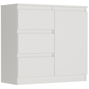 Komoda 80cm szuflady drzwi szafka FRAMIRE R-80-S3 bialy 946957 Komoda 80cm szuflady drzwi szafka FRAMIRE R-80-S3 bialy 946957
