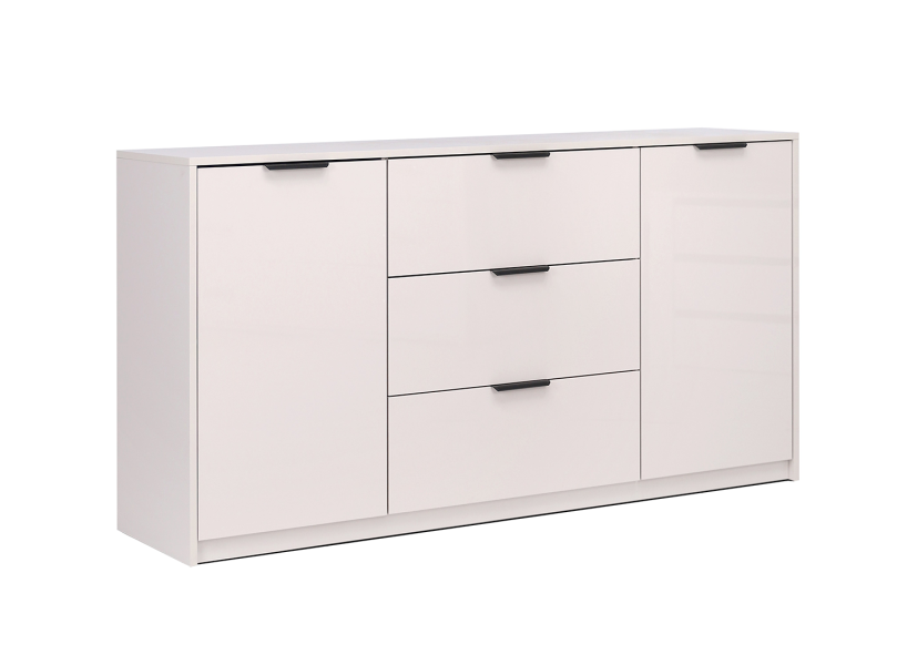 Komoda 85x160 3 szuflady 2 drzwiczki kaszmir połysk 851537
