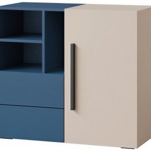 Komoda 90 cm młodzieżowa mała z szufladami kaszmir błękit LUMI 1021531 Komoda 90 cm młodzieżowa mała z szufladami kaszmir błękit LUMI 1021531