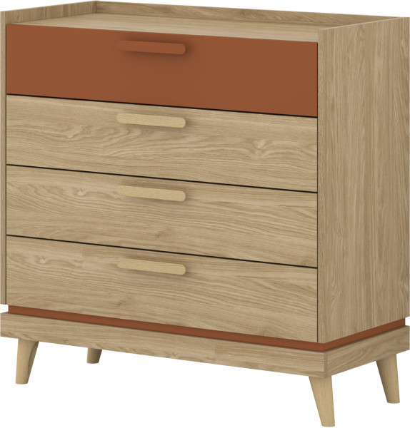 Komoda 90 cm z 4 szufladami SCANDI 1023402