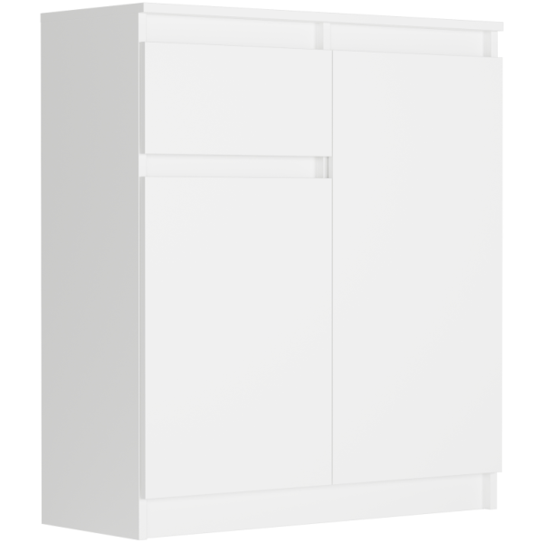 Komoda 98cm 2 drzwi 1 szuflada szafka FRAMIRE S-1 biała 946932