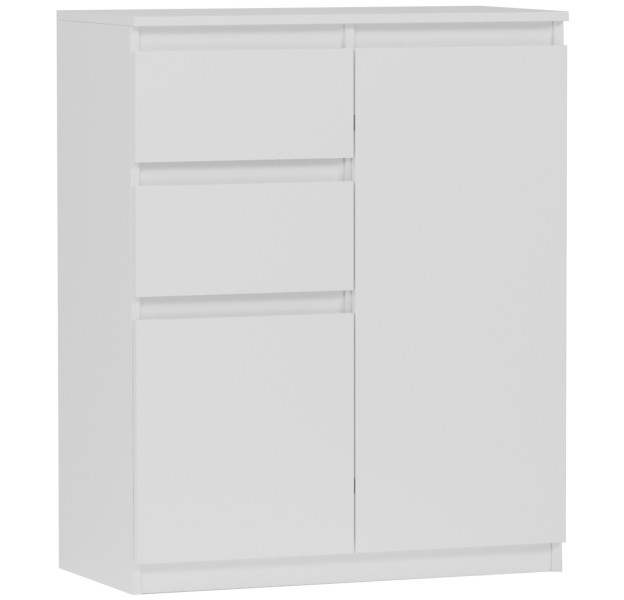 Komoda 98cm 2 drzwi 2 szuflady szafka FRAMIRE S-2 biała 790295