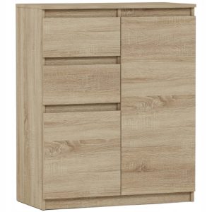 Komoda 98cm 2 drzwi 2 szuflady szafka FRAMIRE S-2 sonoma 790315 Komoda 98cm 2 drzwi 2 szuflady szafka FRAMIRE S-2 sonoma 790315