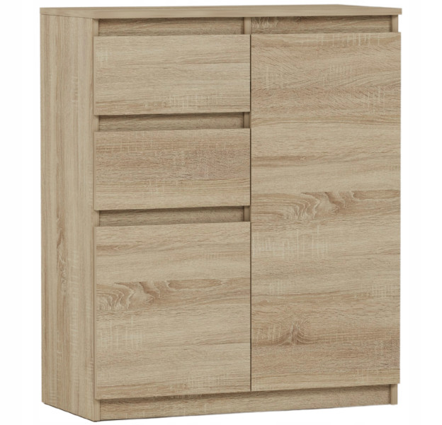 Komoda 98cm 2 drzwi 2 szuflady szafka FRAMIRE S-2 sonoma 790315