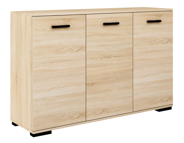 Komoda Abs 120 K1 Dąb Sonoma/C 120X35X75 Cm 940730