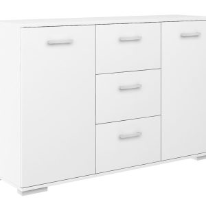 Komoda Abs 120 K3 Białe 120X35X75 Cm 940180 Komoda Abs 120 K3 Białe 120X35X75 Cm 940180