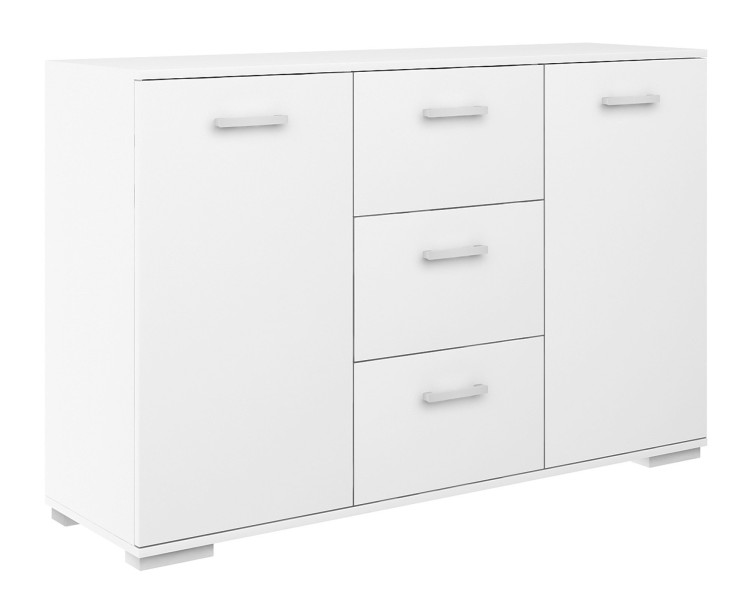 Komoda Abs 120 K3 Białe 120X35X75 Cm 940180