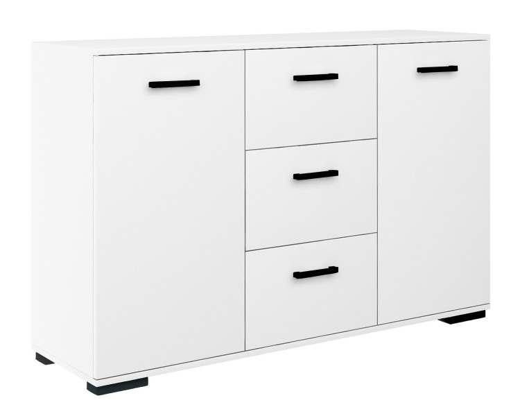 Komoda Abs 120 K3 Białe/C 120X35X75 Cm 940172