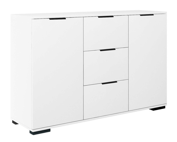 Komoda Abs 120 K3 Białe/K 120X35X75 Cm 940155