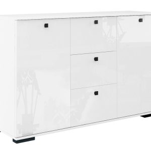 Komoda Abs 120 K3 Białe Połysk 120X35X75 Cm 940194 Komoda Abs 120 K3 Białe Połysk 120X35X75 Cm 940194
