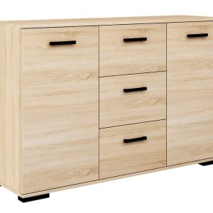 Komoda Abs 120 K3 Dąb Sonoma/C 120X35X75 Cm 940171 Komoda Abs 120 K3 Dąb Sonoma/C 120X35X75 Cm 940171
