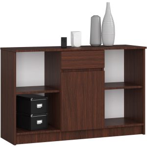 Komoda AKORD B17 Wenge 120 cm Wenge mat 6 półek 120x40x77 cm 302837 Komoda AKORD B17 Wenge 120 cm Wenge mat 6 półek 120x40x77 cm 302837