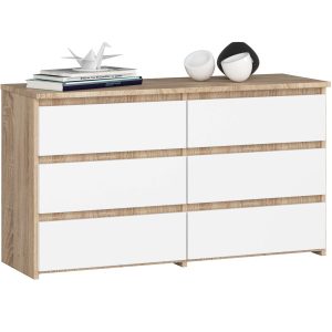Komoda AKORD CL100 Dąb Sonoma 100 cm Biały mat 100x35x57 cm 301331 Komoda AKORD CL100 Dąb Sonoma 100 cm Biały mat 100x35x57 cm 301331