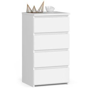 Komoda AKORD CL4 Biała 40 cm kolor Biały mat 40x35x74 cm 301286 Komoda AKORD CL4 Biała 40 cm kolor Biały mat 40x35x74 cm 301286