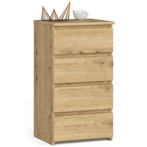 Komoda AKORD CL4 Dąb Artisan 40cm 4 szuflady 40x35x74cm 301288 Komoda AKORD CL4 Dąb Artisan 40cm 4 szuflady 40x35x74cm 301288