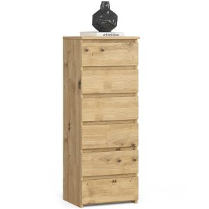 Komoda AKORD CL6 Dąb Artisan 40 cm mat 40x35x109 cm 301334 Komoda AKORD CL6 Dąb Artisan 40 cm mat 40x35x109 cm 301334