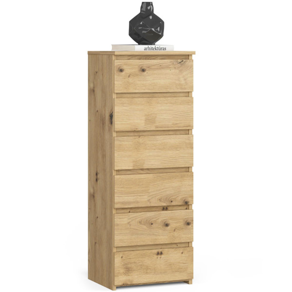 Komoda AKORD CL6 Dąb Artisan 40 cm mat 40x35x109 cm 301334