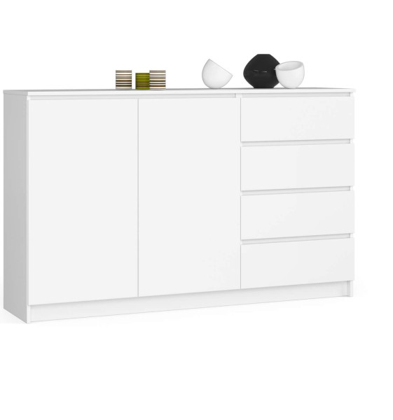 Komoda AKORD K013 Biała 160 cm Biały mat 160x40x99 cm 302611