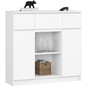 Komoda akord k100 biały 101x35x98 cm 709737 Komoda akord k100 biały 101x35x98 cm 709737